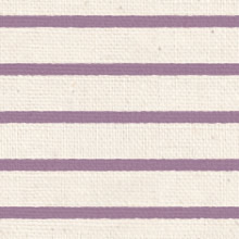背景用壁紙　ネップ入りコットン　生成り　紫色ボーダー