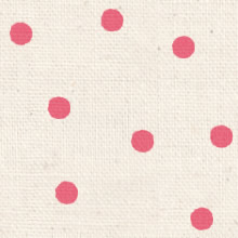 背景用壁紙　ナチュラルな綿生地　ピンク色ドット