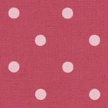 大きい水玉模様の模様の壁紙／ピンク×白