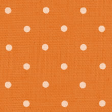 水玉模様の模様の壁紙／オレンジ色×白