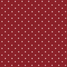 小さめの水玉模様の模様の壁紙／赤×白 