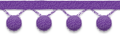 ポンポンフリンジのイラスト素材 本紫色