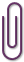 大きいクリップのアイコン 紫