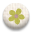 くるみボタンのアイコン　カーキ色の花