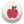 くるみボタンのアイコン　りんご
