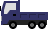 ダンプカーのアイコン/紫